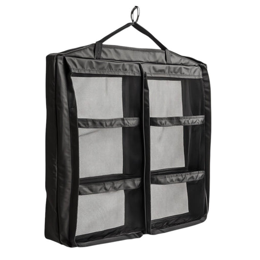 Kledy Large Toiletry Bag for Men & Women - Hanging Travel Organizer with Dry & Wet Separation - Water-Resistant Makeup & Shaving Kit - Charcoal Grey
